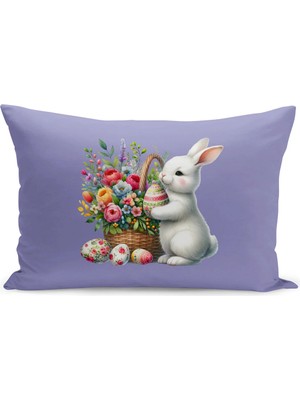 Bertille Home Ilkbahar Serisi Çift Tarafı Dijital Baskılı Kırlent Kılıfı (Spring Easter Paskalya)