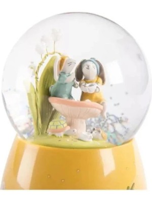 Moulin Roty Müzikli Kar Küresi - Iki Küçük Tavşan