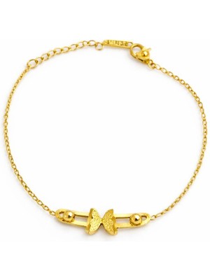 Asmentum Kelebek Figürlü Altın Renk Bileklik – Zarif & Şık Tasarım