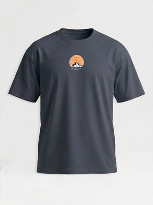 Broco Erkek Oversize %100 Pamuk Bisiklet Yakalı Anatolian Soul Ver.2 T-Shirt