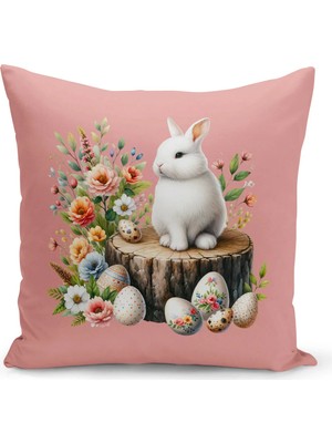 Bertille Home Ilkbahar Serisi Çift Tarafı Dijital Baskılı Kırlent Kılıfı (Spring Easter Paskalya)