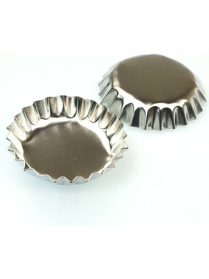 Akinco Paslanmaz Çelik Metal Kek Kalıbı - 6 Adet