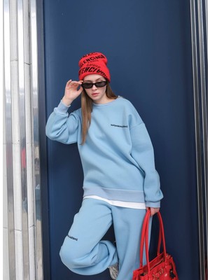 Fonna Fashion Bayan Eşofman Takım-Mavi