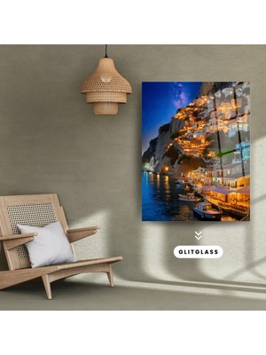 Glitglass Cam Tablo – Deniz Kenarında Romantik Atmosfer