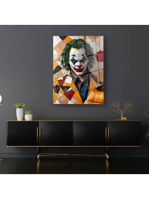 Glitglass Cam Tablo - Sanatsal Joker Portresi