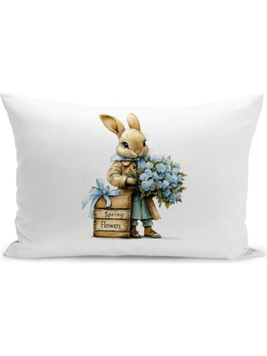 Bertille Home Ilkbahar Serisi Çift Tarafı Dijital Baskılı Kırlent Kılıfı (Spring Easter Paskalya)