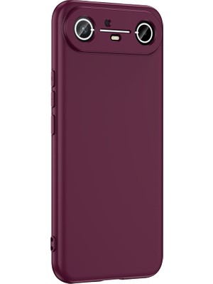 Adige Tecno Spark Slim 5g Kılıf Lansman Içi Kadife Silikon Mürdüm