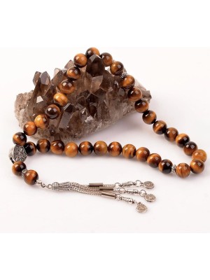 Taşmir Kaplan Gözü Taşı 10 mm Doğal Taş Tesbih