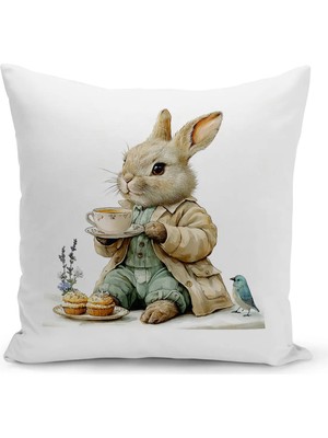 Bertille Home Ilkbahar Serisi Çift Tarafı Dijital Baskılı Kırlent Kılıfı (Spring Easter Paskalya)