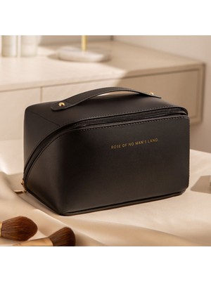 Özgürce Su Geçirmez Deri Makyaj Çantası, Taşıma ve Düzenleme Için Şık Çözüm