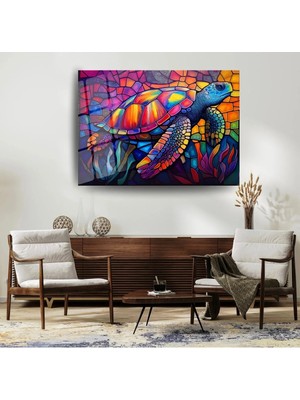 Glitglass Cam Tablo - Okyanusun Sakin Gezgini