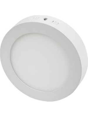30W Damla Yuvarlak Sıva Üstü LED Panel Armatür CT-5273 - Beyaz Işık Plastik Kasa
