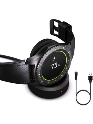 Watch Şarj Istasyonu Gear S2 Gear S3 Gear S4 Gear Sport Watch Ile Uyumlu Akıllı Saat USB Şarj Aleti
