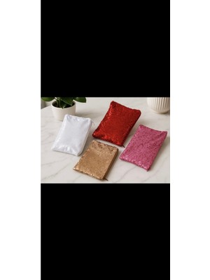 Özgürce Payetli Çok Fonksiyonlu Çanta, Cüzdan ve Kalemlik Seti