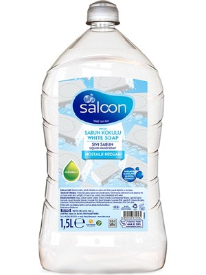 Saloon Beyaz Sabun Kokulu Sıvı Sabun 1,5 Litre Renk: Beyaz Özellik: Nostaljik Rüzgarı