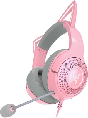 Kitty Ears For Kraken - Kulak Üstü Kulaklık Aksesuarı - Kuvars Pembe