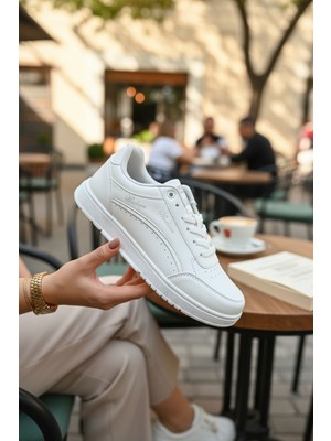 Enoch Kadın Düz Tabanlı Hafif Sneaker Rahat Günlük Spor Ayakkabısı