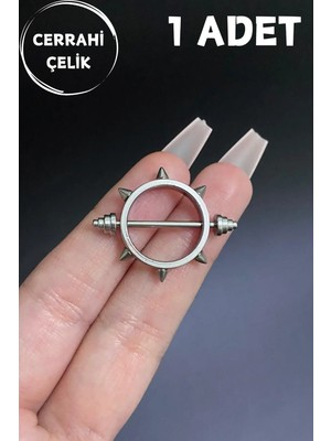Blisse Piercing Kadın Spike Daire Model Meme Ucu Nipple Piercing