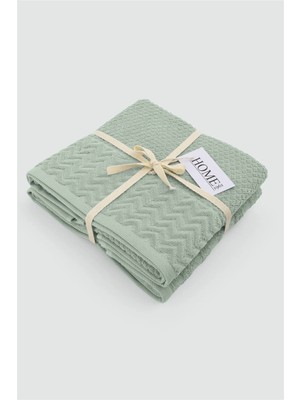 Denizli Çeyiz 2li Kadife Bordürlü Jakarlı 50X90 El Havlusu Spectre