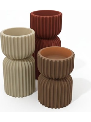 Rivon Desing Alba 3'lü Mumluk Seti