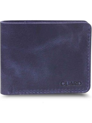 Guard Antik Lacivert Hakiki Deri El Yapımı Erkek Cüzdan // GRD260225WT1559