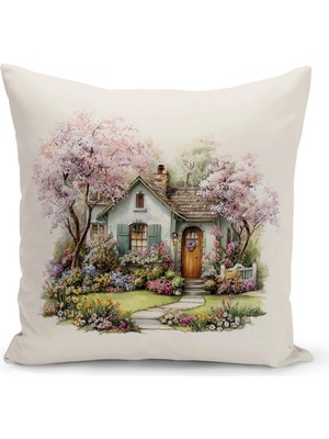 Bertille Home Ilkbahar Serisi Çift Tarafı Dijital Baskılı Kırlent Kılıfı (Spring Easter Paskalya)