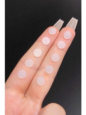 Blisse Piercing Unisex Şeffaf Bioplast Keloid Önleyici Küpe ve Piercing Disk 10 Adet