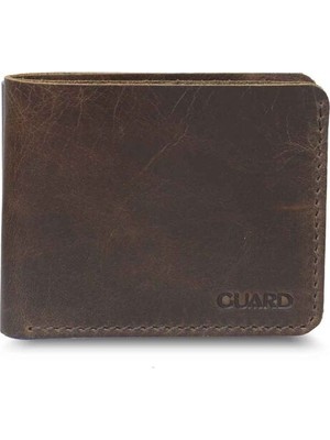 Guard Antik Kahverengi El Yapımı Hakiki Deri  Erkek Cüzdan // GRD260225WT1560