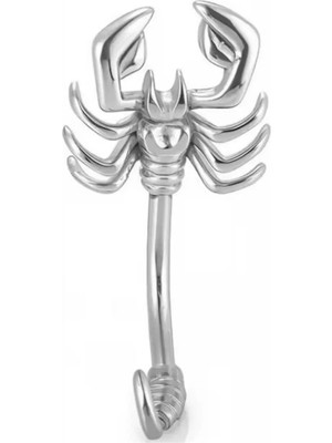 Blisse Piercing Kadın Akrep Figürlü Cerrahi Çelik Göbek Piercing