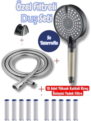 Truva Özel Duş Seti Filtreli Kireç Önleyici Özellikli