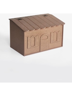 Feyza Design Boyanabilir Ham Mdf Ekmeklik, Menteşe Kapaklı, Geniş Hacimli, Ev Tasarımı