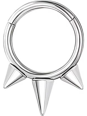 Blisse Piercing Unisex Cerrahi Çelik Dikenli Figürlü Kilitli Tragus Helix Kıkırdak Piercing