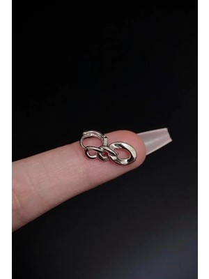 Blisse Piercing Kadın Zincir Görünümlü Sallantılı Tragus Helix Kıkırdak Helix Çelik Piercing