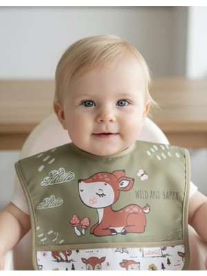 Bebechi Laura Baby Kolsuz Sıvı Geçirmez Mama Önlüğü