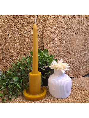 Şifa Pınarı Doğal Balmumu Mum Şamdan Modeli Mum