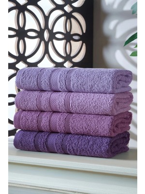 DNZGÜLCAN Lera 4'lü 70X140 Havlu Seti - Banyo Havlu Seti | %100 Pamuk - Hızlı Kuruyan - Yumuşak