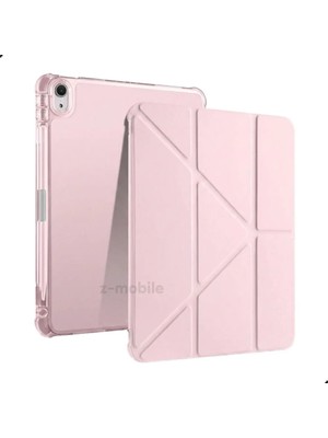 Z-Mobile iPad 10. Nesil 11. Nesil A16 2022 - 2025 10.9" Uyumlu Kılıf Tri Folding Smart Kalemlikli Kapaklı Uyku Modlu Kılıf