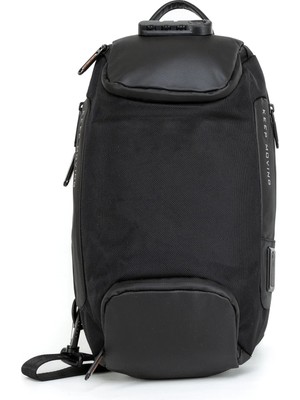 Necati Çanta Şifreli Güvenlik, Dayanıklılık ve Su Geçirmezlik Çok Fonksiyonlu Göğüs Çantası Siyah