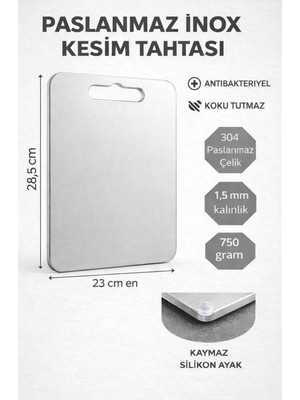 Inoks 304 Kalite Paslanmaz Çelik Kesme Tahtası,sebze Kesme Tahtası,et Kesme Tahtası