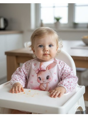 Bebechi Laura Baby Uzun Kollu Sıvı Geçirmez Mama ve Aktivite Önlüğü