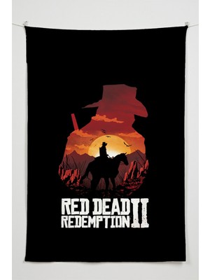 Charmbi Gamer Duvar Örtüsü -  Çok Renkli Anime Temalı Kumaş Oda Dekoru Tapestry