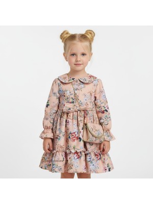 Seabubbles Çantalı Çiçekli Kız Çocuk Elbise