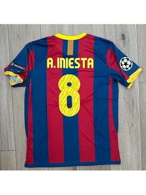 Portego F.c B.a.r.c.e.l.o.n.a 2011 Şampiyonlar Ligi Finali Andr S Iniesta Nostalji Forması