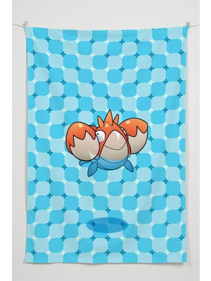 Charmbi Gamer Duvar Örtüsü -  Çok Renkli Anime Temalı Kumaş Oda Dekoru Tapestry