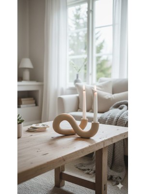 Rivon Desing Forte Kıvrımlı Şamdan