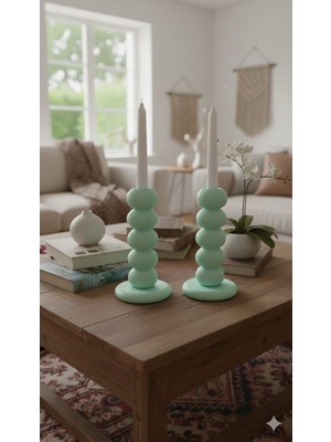 Rivon Desing Bubble 2'li Yuvarlak Şamdan