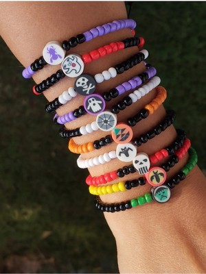 Amabel Jewelerys Halloween Cadılar Bayramı 10'lu Bileklik Seti (Karne Hediye)