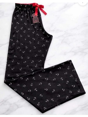 Lady Queen Likralı Ring Viskon Battal Beden Pijama Altı 6020