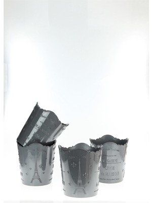 Özgürce Iki Adet Gri Yuvarlak Organizer Sepet Seti, Şık ve Fonksiyonel Depolama