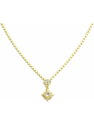 Venüs Design Çelik Güneş Zincir Kolye